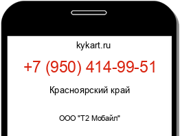 Информация о номере телефона +7 (950) 414-99-51: регион, оператор