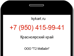 Информация о номере телефона +7 (950) 415-99-41: регион, оператор