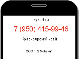 Информация о номере телефона +7 (950) 415-99-46: регион, оператор