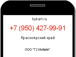 Информация о номере телефона +7 (950) 427-99-91: регион, оператор