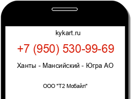 Информация о номере телефона +7 (950) 530-99-69: регион, оператор