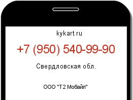 Информация о номере телефона +7 (950) 540-99-90: регион, оператор