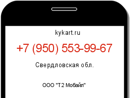 Информация о номере телефона +7 (950) 553-99-67: регион, оператор