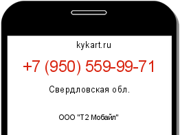 Информация о номере телефона +7 (950) 559-99-71: регион, оператор