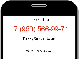 Информация о номере телефона +7 (950) 566-99-71: регион, оператор