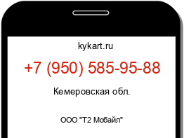 Информация о номере телефона +7 (950) 585-95-88: регион, оператор