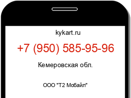 Информация о номере телефона +7 (950) 585-95-96: регион, оператор