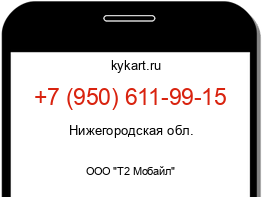 Информация о номере телефона +7 (950) 611-99-15: регион, оператор