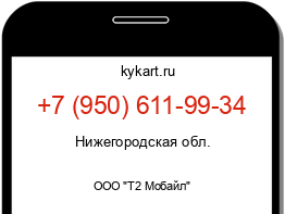 Информация о номере телефона +7 (950) 611-99-34: регион, оператор