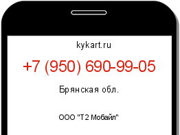 Информация о номере телефона +7 (950) 690-99-05: регион, оператор