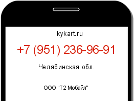Информация о номере телефона +7 (951) 236-96-91: регион, оператор
