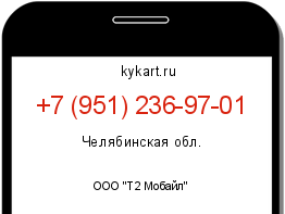 Информация о номере телефона +7 (951) 236-97-01: регион, оператор