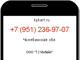 Информация о номере телефона +7 (951) 236-97-07: регион, оператор