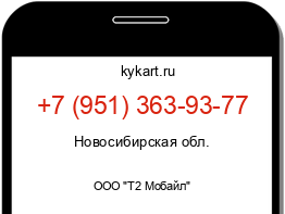 Информация о номере телефона +7 (951) 363-93-77: регион, оператор