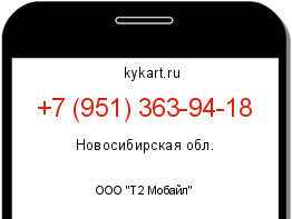 Информация о номере телефона +7 (951) 363-94-18: регион, оператор