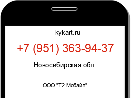 Информация о номере телефона +7 (951) 363-94-37: регион, оператор