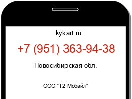 Информация о номере телефона +7 (951) 363-94-38: регион, оператор