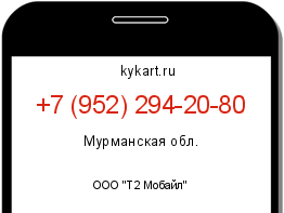 Информация о номере телефона +7 (952) 294-20-80: регион, оператор