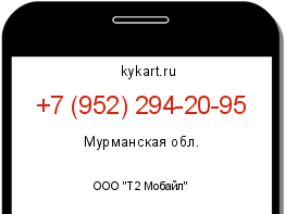 Информация о номере телефона +7 (952) 294-20-95: регион, оператор