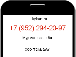 Информация о номере телефона +7 (952) 294-20-97: регион, оператор