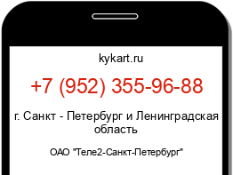 Информация о номере телефона +7 (952) 355-96-88: регион, оператор