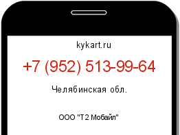 Информация о номере телефона +7 (952) 513-99-64: регион, оператор