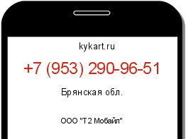Информация о номере телефона +7 (953) 290-96-51: регион, оператор