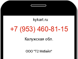 Информация о номере телефона +7 (953) 460-81-15: регион, оператор