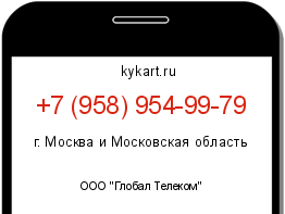 Информация о номере телефона +7 (958) 954-99-79: регион, оператор