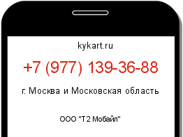 Информация о номере телефона +7 (977) 139-36-88: регион, оператор