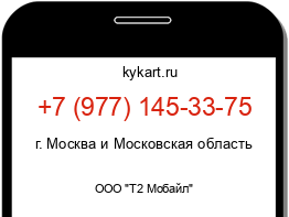 Информация о номере телефона +7 (977) 145-33-75: регион, оператор