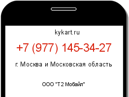 Информация о номере телефона +7 (977) 145-34-27: регион, оператор