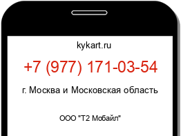 Информация о номере телефона +7 (977) 171-03-54: регион, оператор