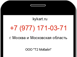 Информация о номере телефона +7 (977) 171-03-71: регион, оператор