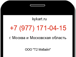 Информация о номере телефона +7 (977) 171-04-15: регион, оператор