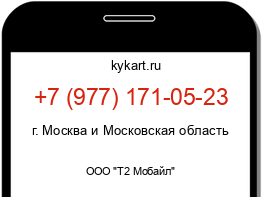 Информация о номере телефона +7 (977) 171-05-23: регион, оператор