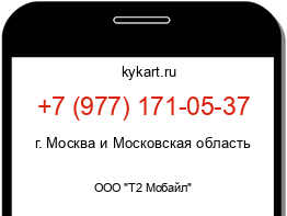 Информация о номере телефона +7 (977) 171-05-37: регион, оператор