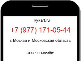 Информация о номере телефона +7 (977) 171-05-44: регион, оператор