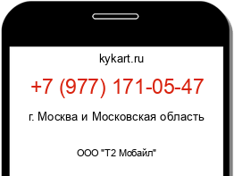 Информация о номере телефона +7 (977) 171-05-47: регион, оператор