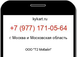 Информация о номере телефона +7 (977) 171-05-64: регион, оператор