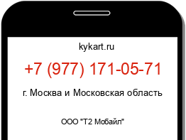 Информация о номере телефона +7 (977) 171-05-71: регион, оператор