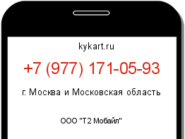 Информация о номере телефона +7 (977) 171-05-93: регион, оператор