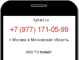 Информация о номере телефона +7 (977) 171-05-99: регион, оператор