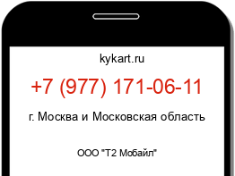 Информация о номере телефона +7 (977) 171-06-11: регион, оператор