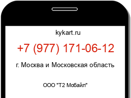 Информация о номере телефона +7 (977) 171-06-12: регион, оператор