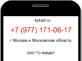 Информация о номере телефона +7 (977) 171-06-17: регион, оператор