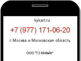 Информация о номере телефона +7 (977) 171-06-20: регион, оператор