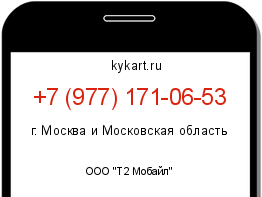 Информация о номере телефона +7 (977) 171-06-53: регион, оператор