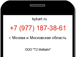 Информация о номере телефона +7 (977) 187-38-61: регион, оператор