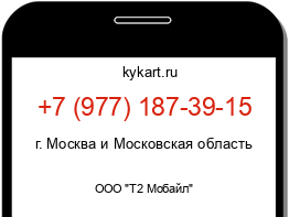 Информация о номере телефона +7 (977) 187-39-15: регион, оператор